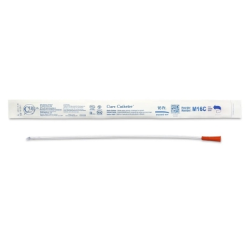 Cure Catheter Male Uncoated Coude Tip 16" FG14