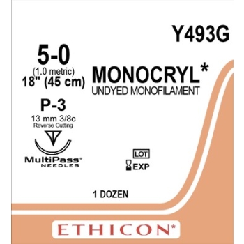 Monocryl 5-0 13mm P-3 45cm Suture