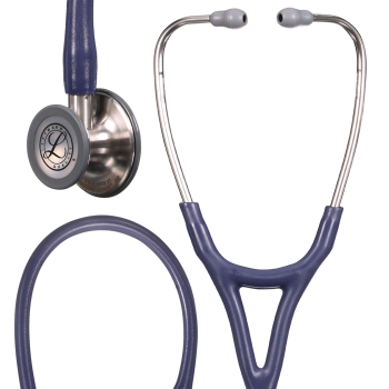 3M Littman 6187 Cardiology IV Stethoscope; Satin-finish with Midnight Blue Tubing and Stainless Steel Chestpiece